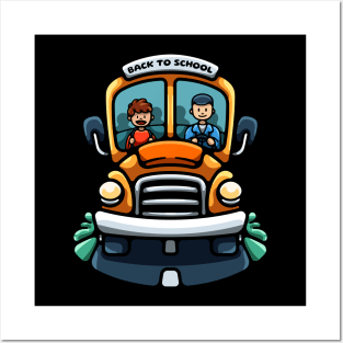 Back To School Bus Posters and Art